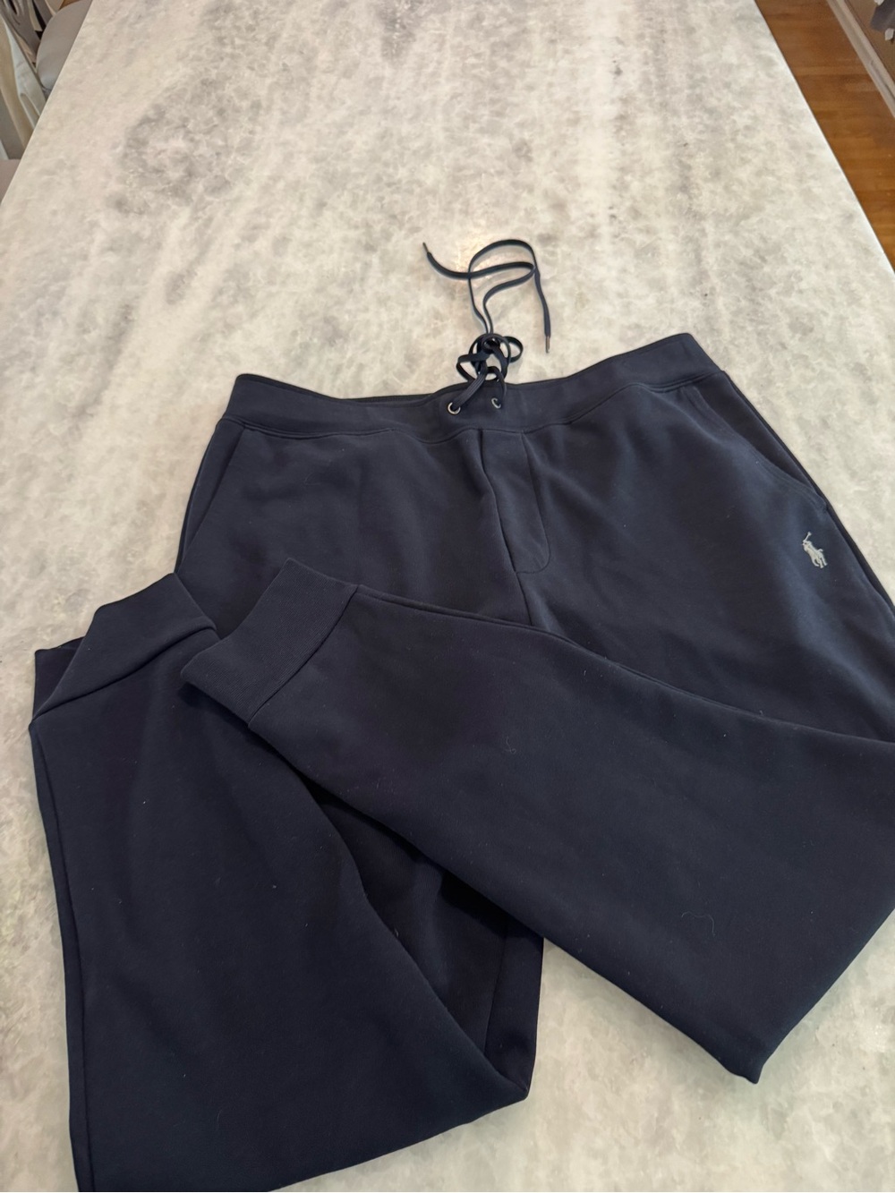 Polo by Ralph Lauren Navy Lace-Up Joggers